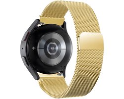 Bandz Hoogwaardige Milanese Loop band met magneetsluiting - geschikt voor Garmin Vivoactive 6 / 5 / 3 / Vivomove HR / Style / Luxe / Sport / Trend / Forerunner 645 / 245 / 165 / 55 / Approach S12 / S40 / S42 / S44 / S50 / Venu SQ / SQ2 / 2Plus (goud)