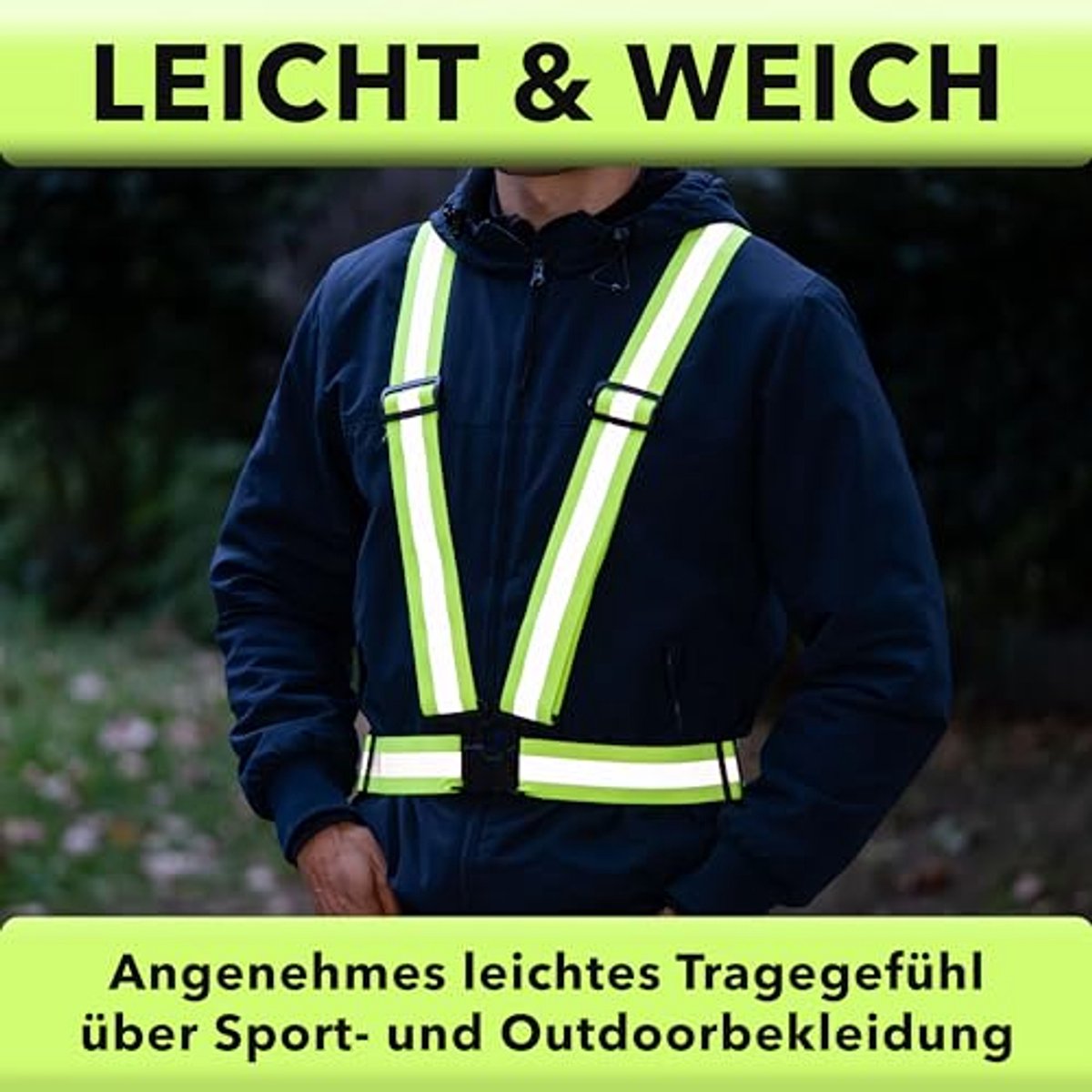 Reflecterend Veiligheidsvest voor Joggen, Fietsen en Hardlopen - Hoogwaardige Zichtbaarheid, Verstelbaar en Waterdicht