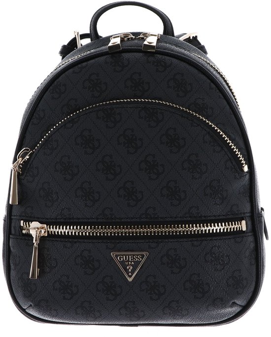 GUESS sac à dos de loisirs Manhattan II Backpack Coal Logo gris foncé