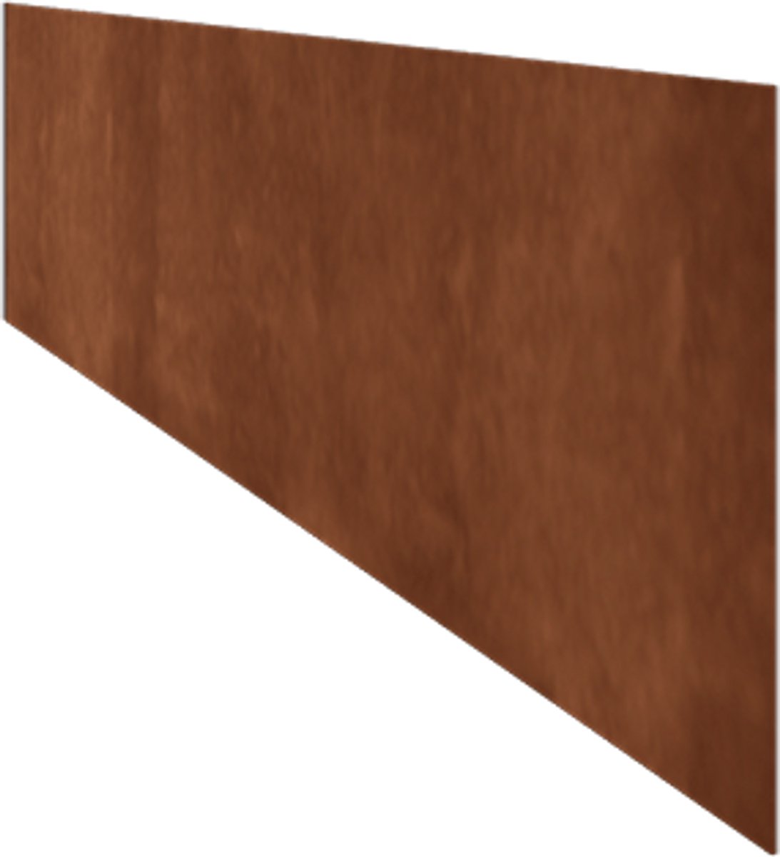 Cortenstaal borderrand - Recht - Hoogte 25 cm - 150 cm - Roestkleur - MySteel