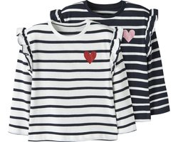 NAME IT - NMFTOVELINA 2P LS NREG TOP PB NOOS - Meisjes - Lange mouwen shirts