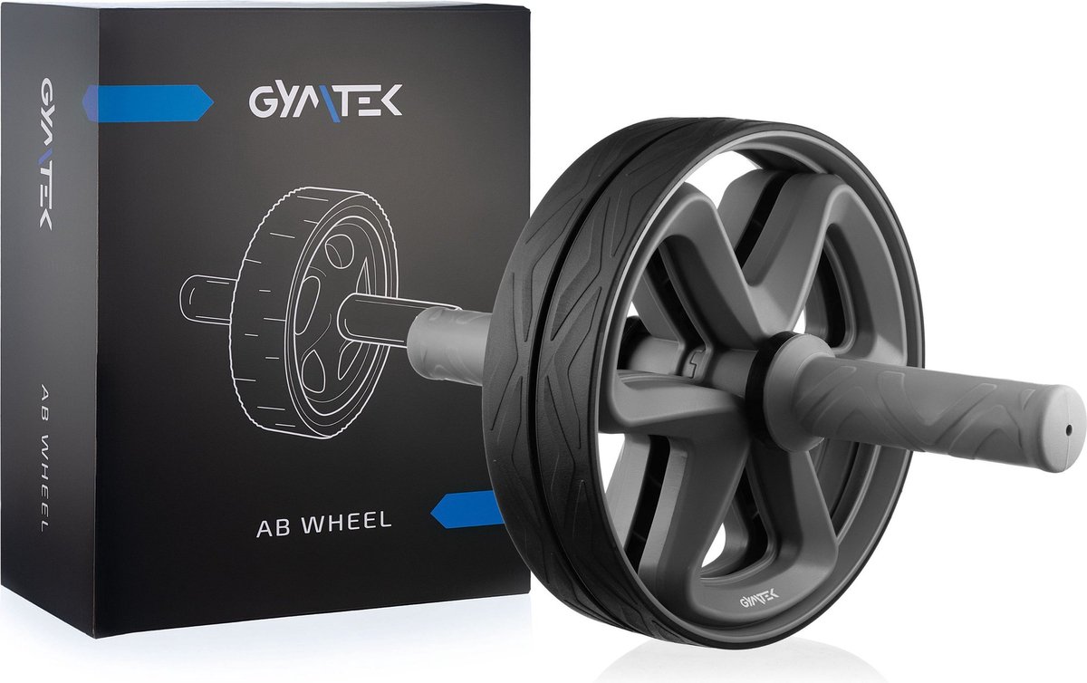 Gymtek® Ab Roller - Buikspierwiel - Ab Trainer - Trainingswiel - Buikspiertrainer - Fitness - Pilates - Home Gym - Workout