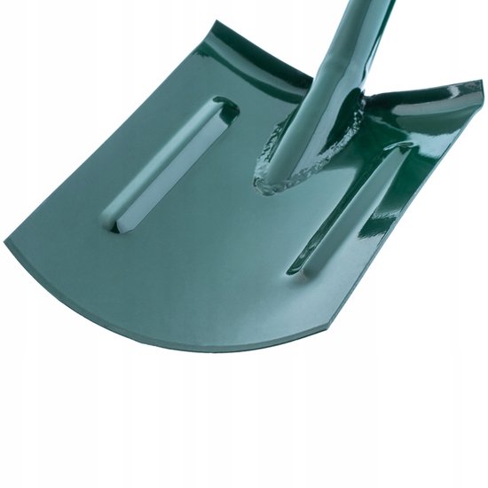 KADAX Spade, tuinspade om te graven, tuinschep met ergonomische steel, schep van metaal, grafschep voor tuin, schip, tuinspade, grafschep (rond met versterking, D-greep) van Merkloos	 — afbeelding 2