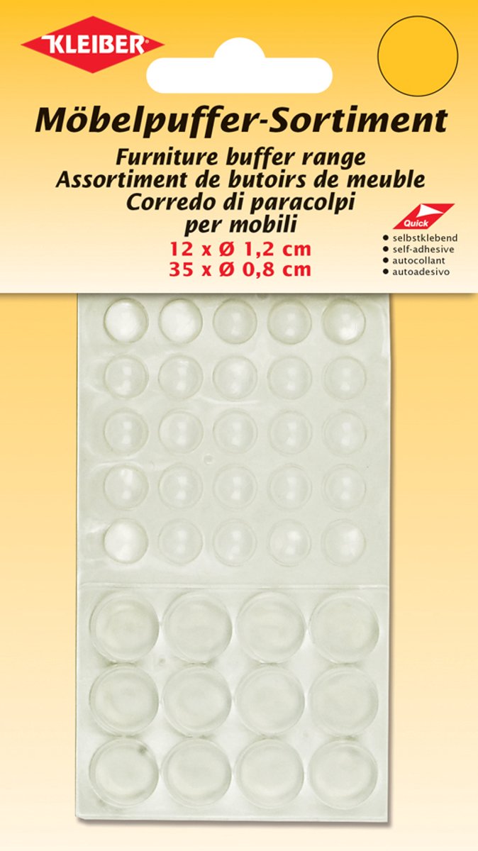 Kleiberassortiment meubeldompers, transparant