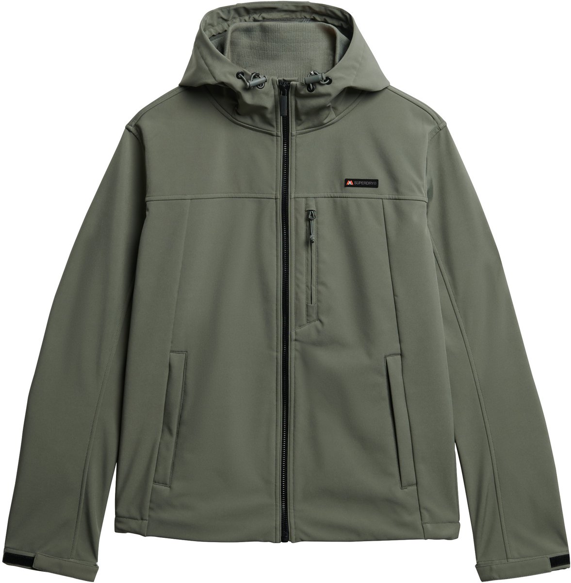 Superdry HOODED SOFT SHELL TREKKER JKT Heren Jas Shell Grijs