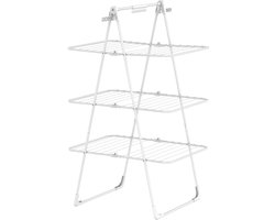 Bodo® Inklapbare Droogtoren – Staand Wasrek met 3 Niveaus - Wit