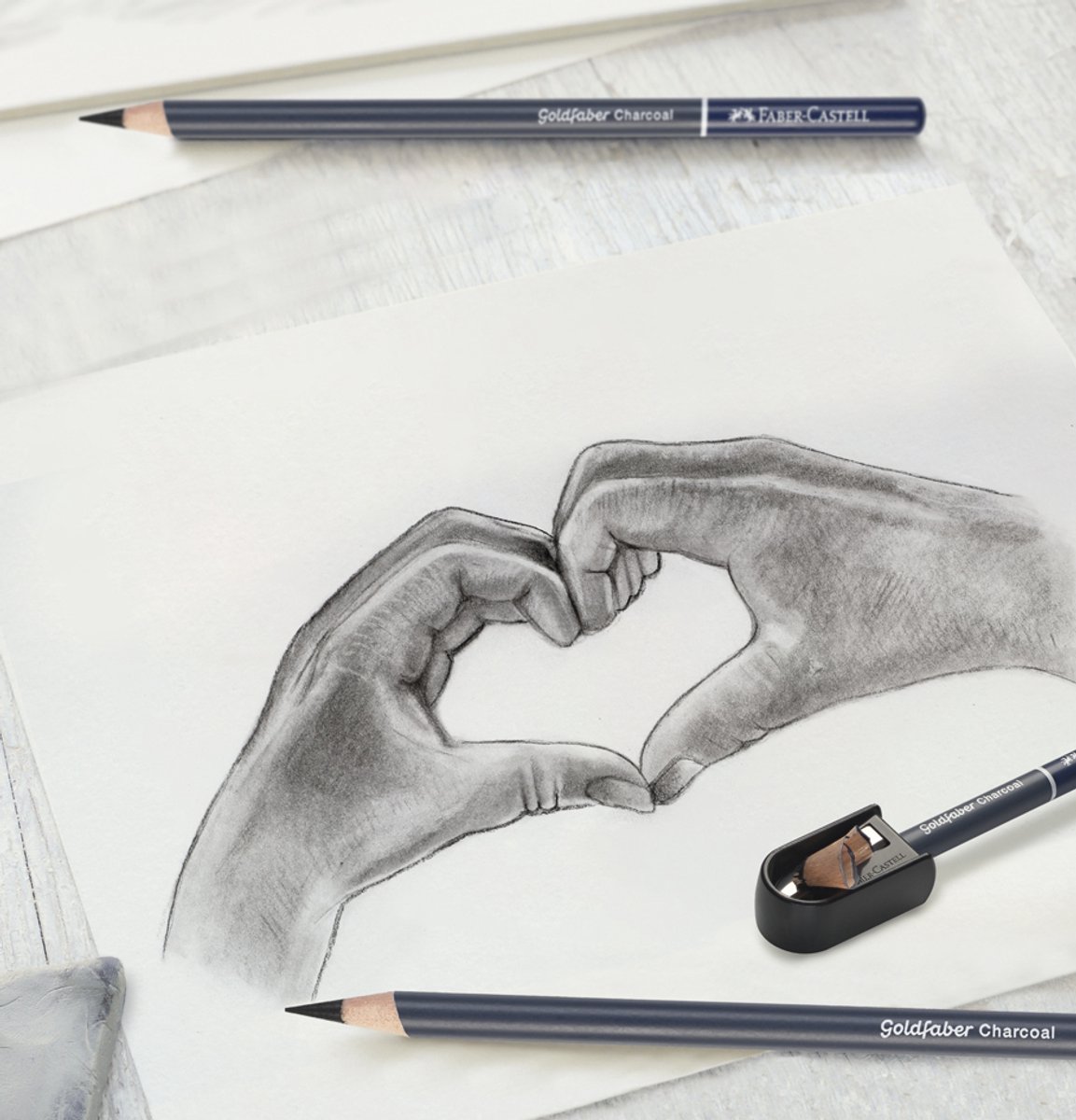 Faber-Castell houtskoolset - 8-delig - FC-114006 — cadeau in Hobby - foto 4
