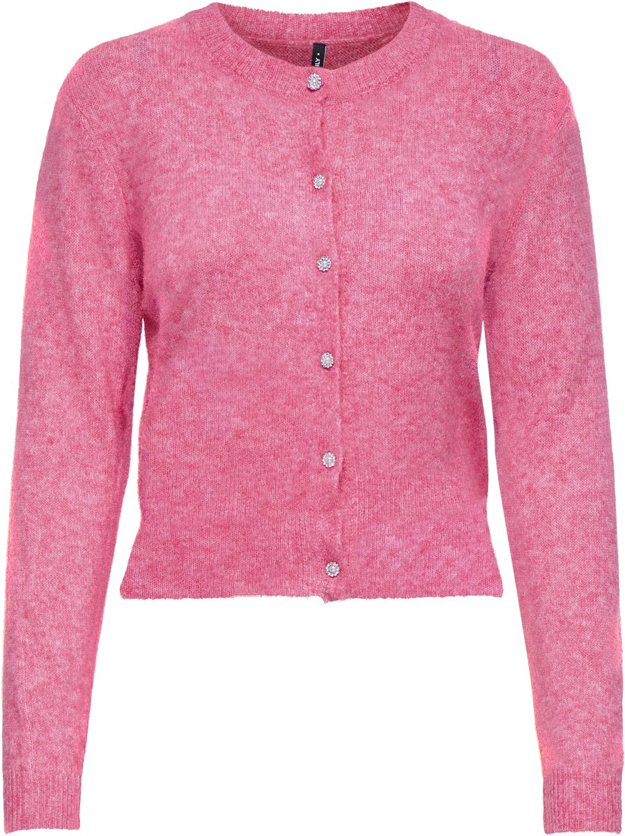 Only Havanna Gebreid Vest Dames Lange mouw Lemonade Roze