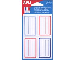 Apli agipa schooletiket grijs 55x37mm x20st