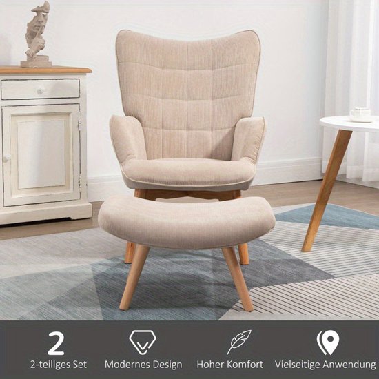 Mariposa loungestoel alpaca – mit 3 Jahren Garantie