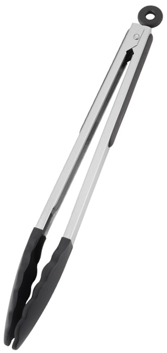 34 cm Siliconen Keukentang – Hittebestendig 315°C – Antislip & Vergrendelbaar – Zwart