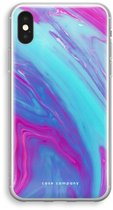 Case Company® - Coque pour iPhone XS - Arc-en-ciel flottant - Coque souple pour téléphone - Protection sur tous les côtés et bord d'écran