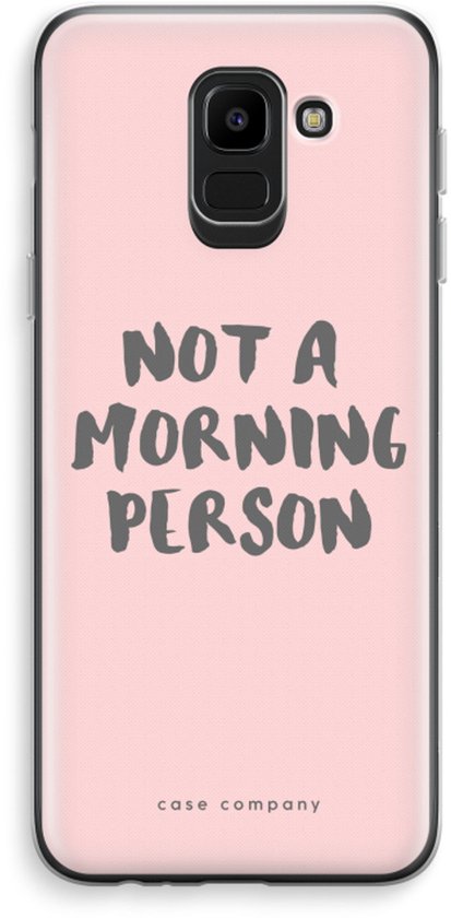 Case Company® - Coque Samsung Galaxy J6 (2018) - Personne du matin - Coque souple pour téléphone - Protection tous côtés et bord d'écran