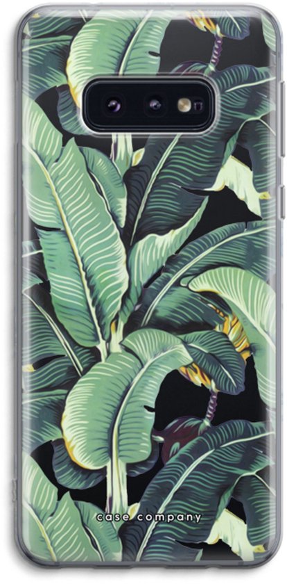 Case Company® - Coque Samsung Galaxy S10e - Feuilles de bananier - Coque souple pour téléphone - Protection sur tous les côtés et bord de l'écran