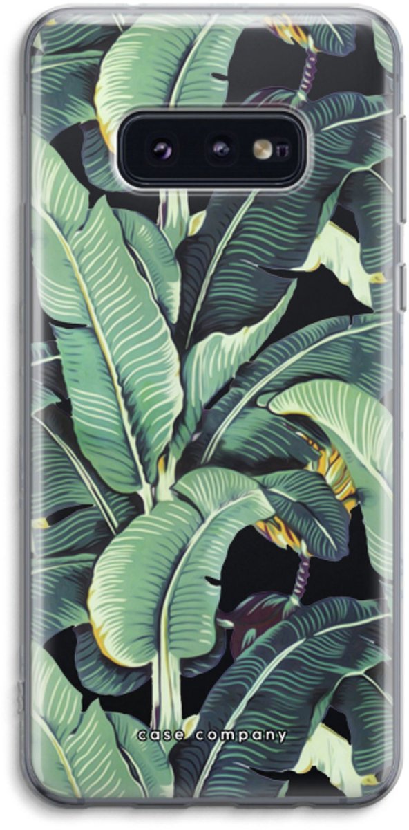 Case Company® - Hoesje geschikt voor Samsung Galaxy S10e hoesje - Bananenbladeren - Soft Cover Telefoonhoesje - Bescherming aan alle Kanten en Schermrand