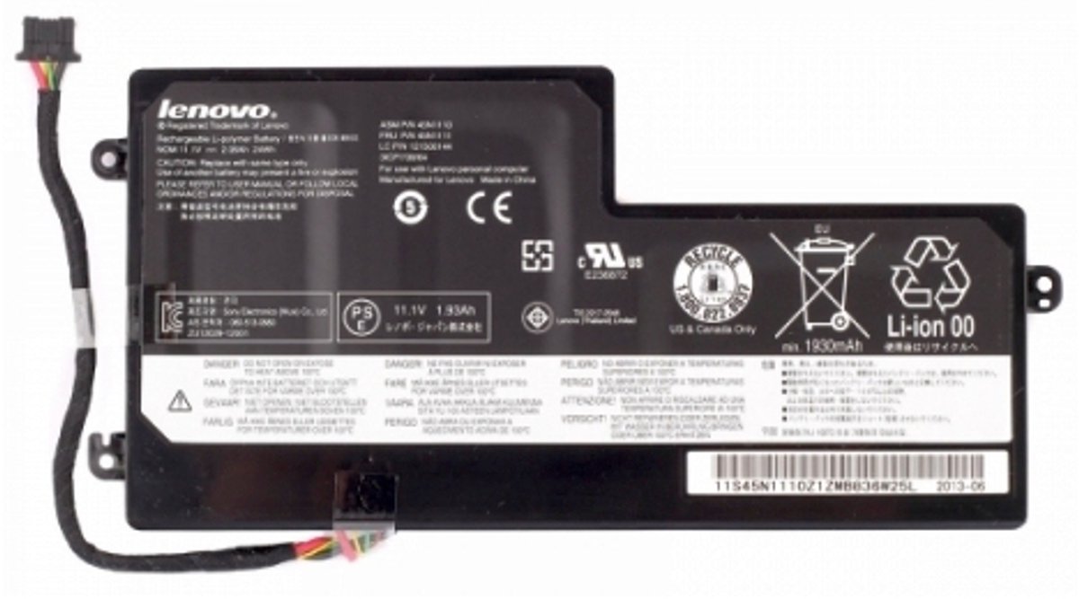 Lenovo 45N1109 laptop reserve-onderdeel Batterij/Accu