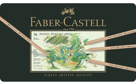 Faber Castell Fc-112136 Pastelpotlood Faber-Castell Pitt Metalen Etui