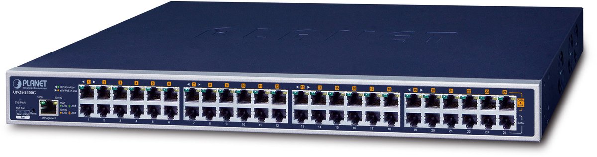 PLANET UPOE-2400G PoE adapter & injector
