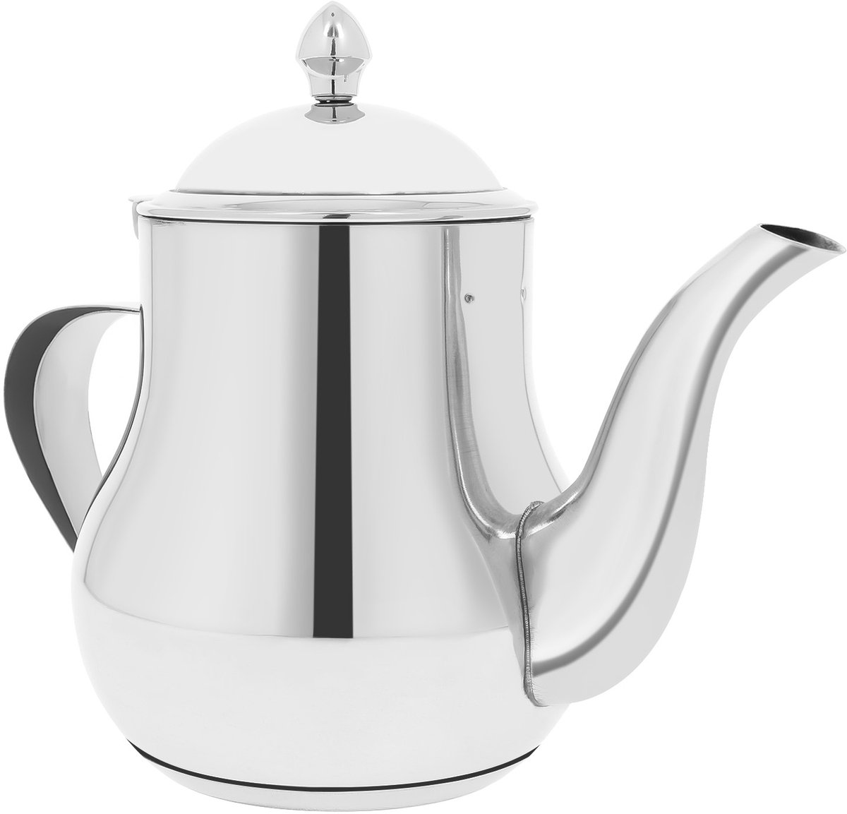Signature Home, Roestvrijstalen theepot Capaciteit 1,2L met schenktuit en deksel, Zilver