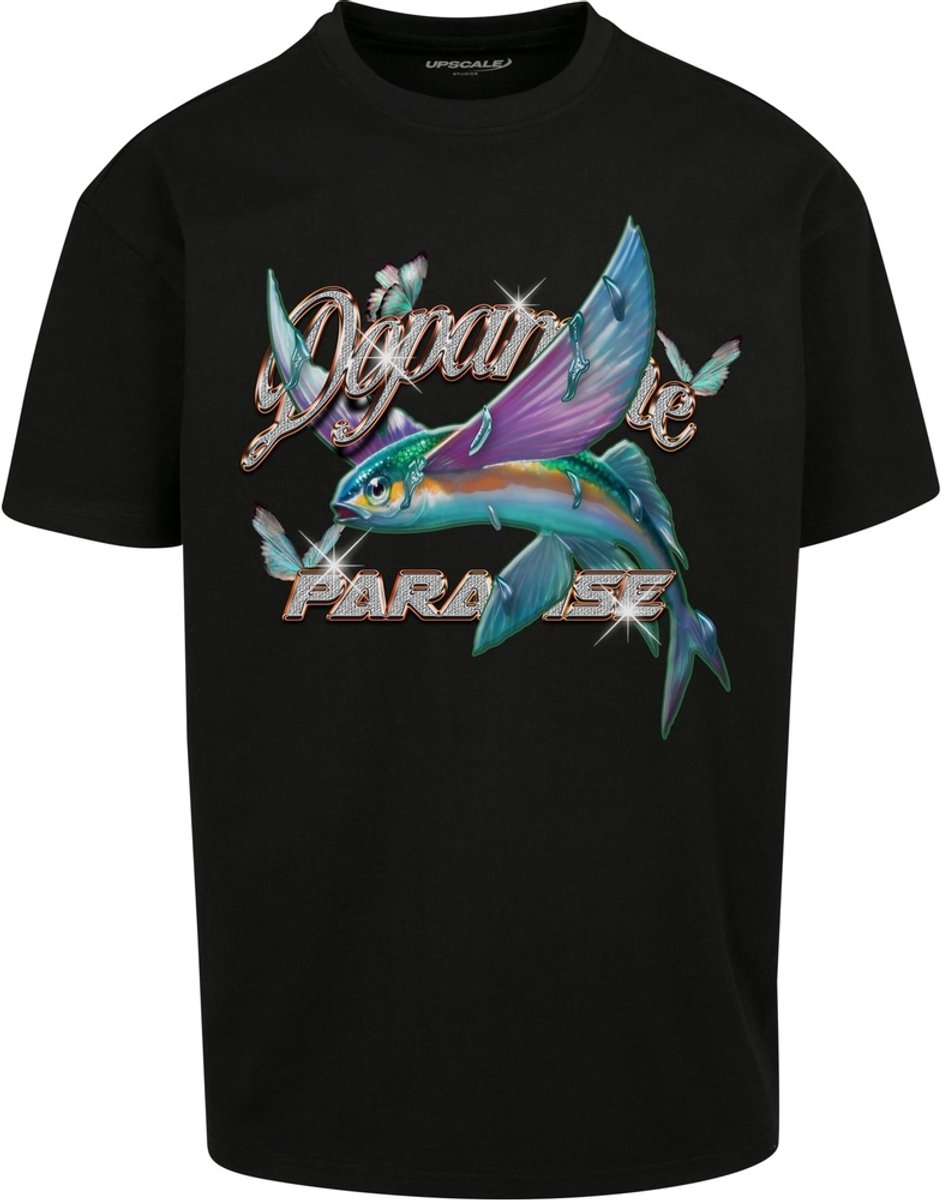 Mister Tee Dopamine Paradise Oversize Heren Tshirt S Zwart