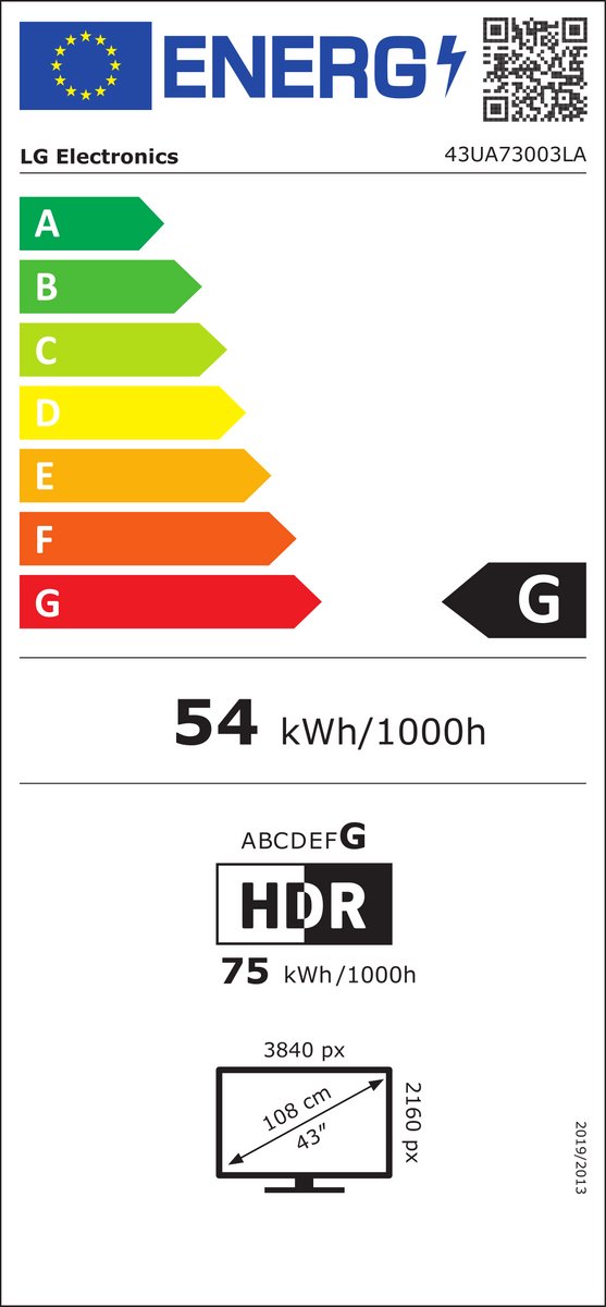 LG 43UA73003LA 43 inch 4K LED Smart TV - afbeelding 2
