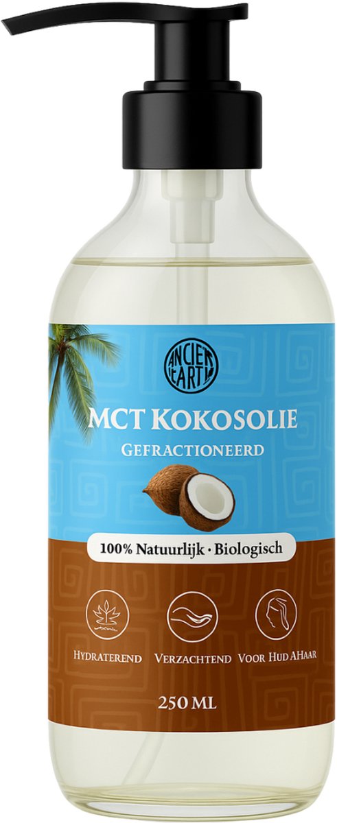 Kokosolie 250ml - 100% Puur - Biologisch - Vloeibare Kokosolie - MCT Kokosolie - Foodgrade - Kokos Olie voor Haar en Huid