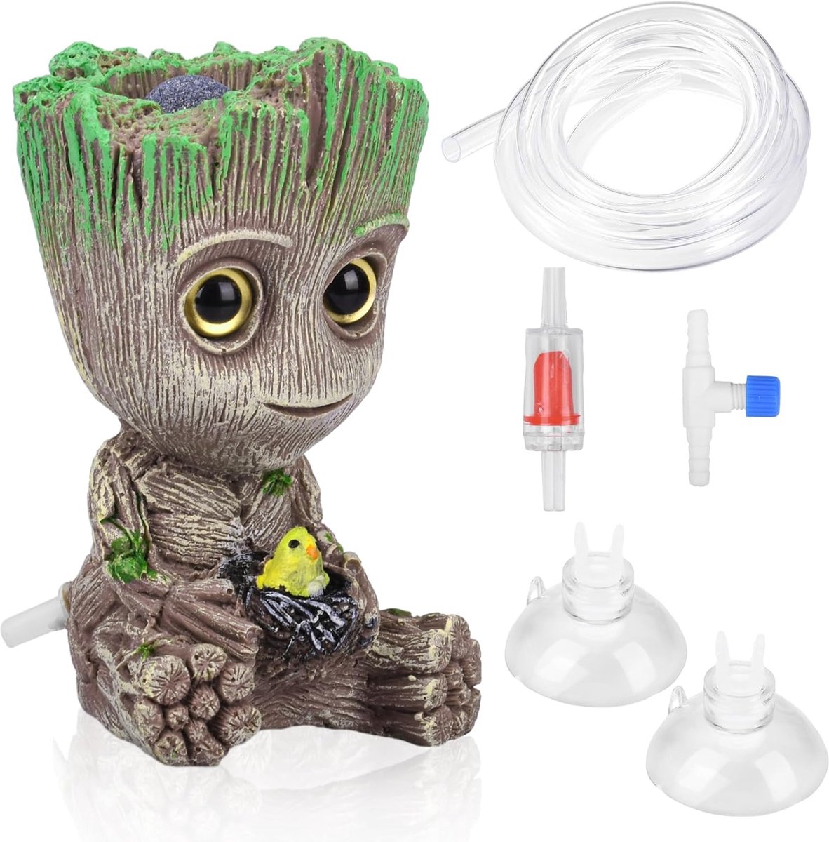 Groot Aquarium Decoratie met Zuurstofpomp Aansluiting - Kunstlandschap voor Aquarium