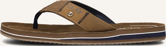 CLAY Slippers Clay001 - Homme - Cognac - Taille 42