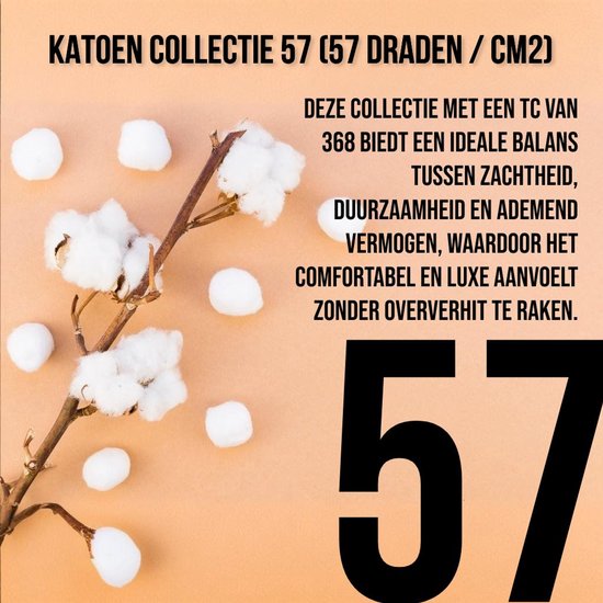 Dekbedovertrek 100% Katoen Premium - 240 x 220cm (Lits-jumeaux) - Bladje van Nillsson House — afbeelding 5
