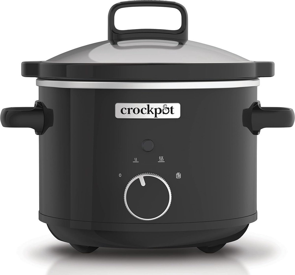 Slowcooker met keramische kom 2,4 liter voor 1-2 personen - ideaal voor stoofschotels en soepen