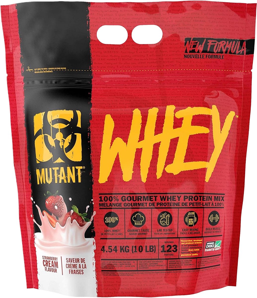 Mutant Whey - Eiwitpoeder / Eiwitshake - 4540 gram - Aardbei