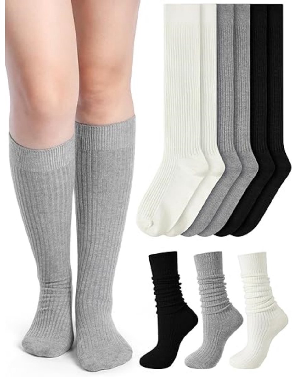 Daity 3 Paar - Sokken - Damessokken - Kuitsokken - Vloersokken - Katoenen sokken - Compressiesokken - One Size