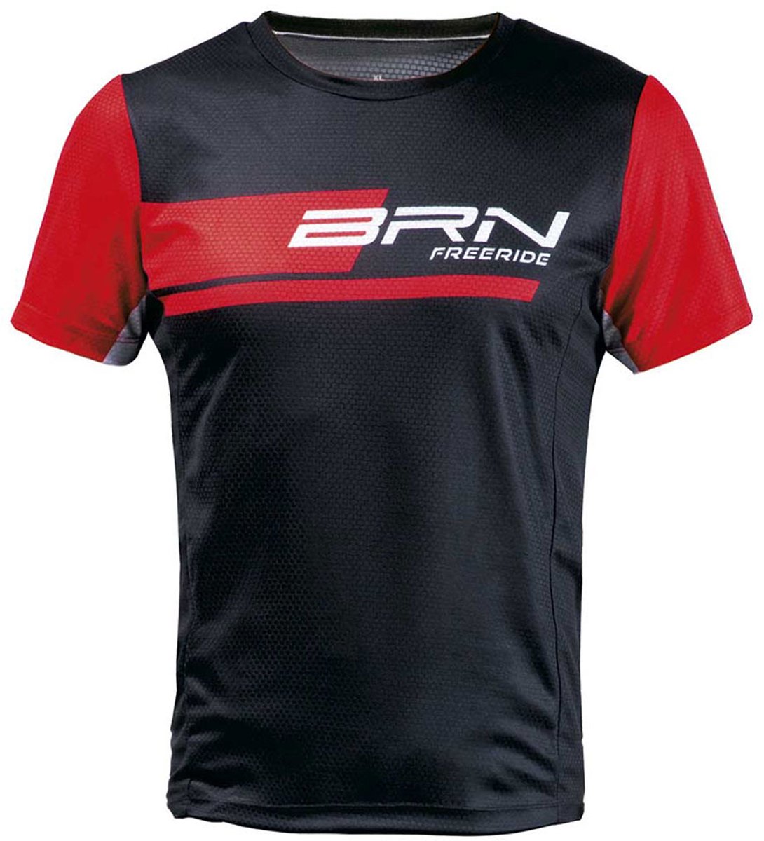 Brn Freeride Korte Mouw Enduro Trui Zwart XL Man
