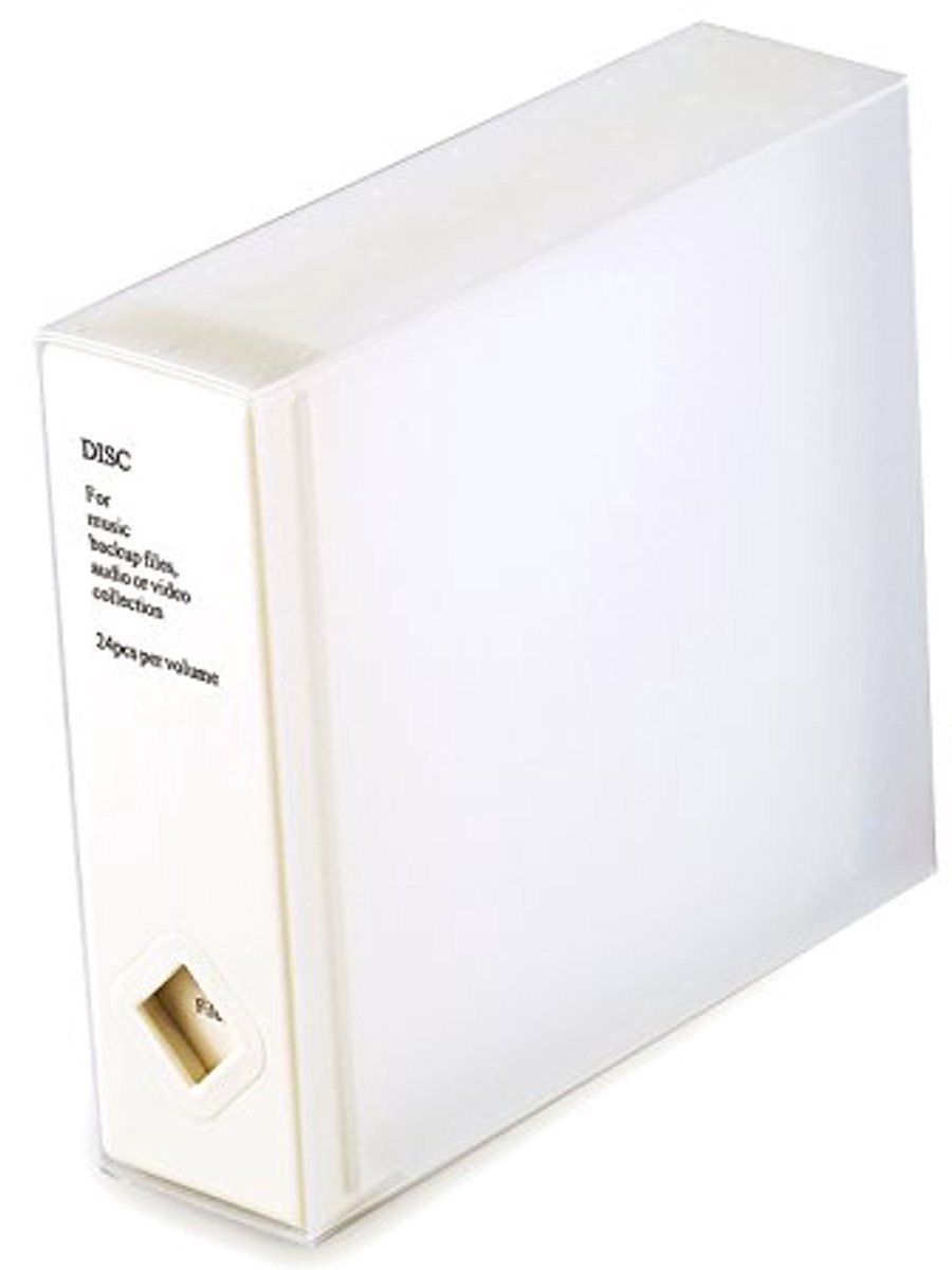 Grote CD/DVD-opbergdoos - Ruimtebesparende Organizer voor 24 Schijven, Perfect voor Auto, Kantoor en Thuis