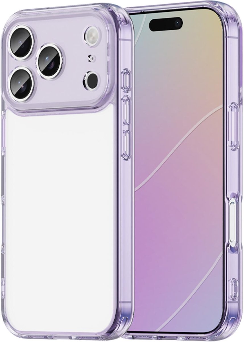 Hoesje geschikt voor Apple iPhone 17 Pro - Phonesta HybridAir Back Cover - Paars