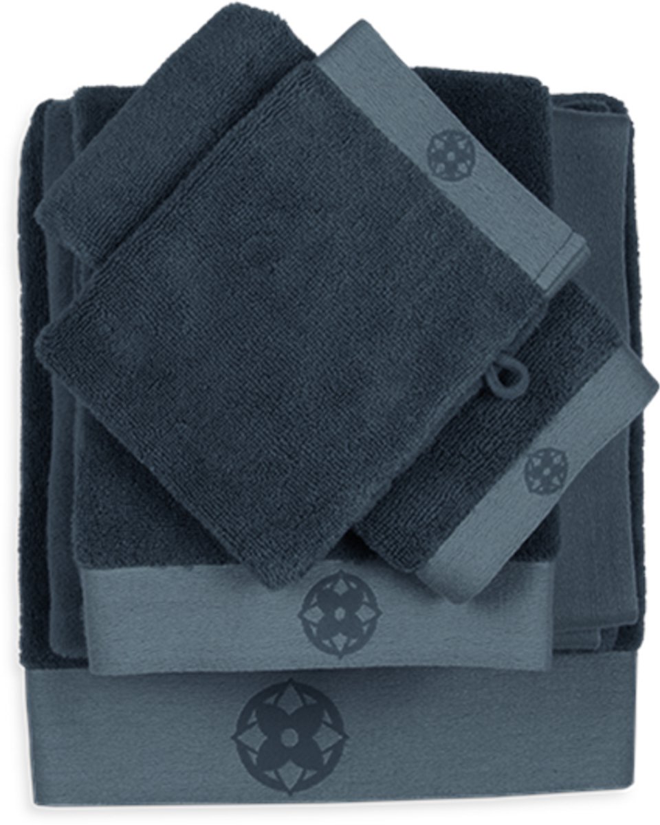 Kayori Taoru Washandje - 16x21 cm - Set van 6 - Denim