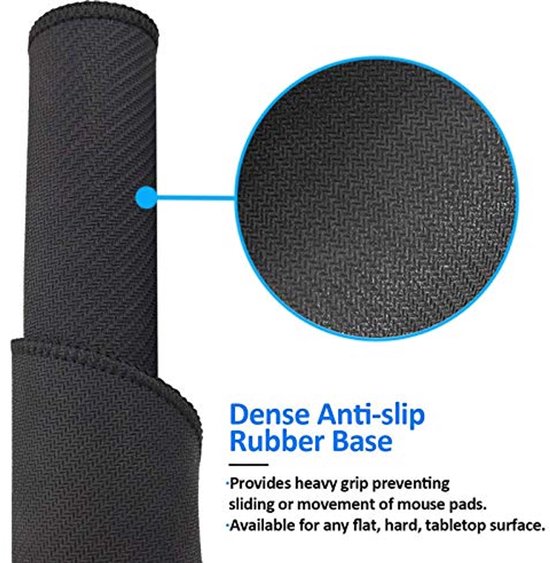 Ronde Gaming Muismat voor PC en Laptop - Antislip Rubberen Basis — afbeelding 5