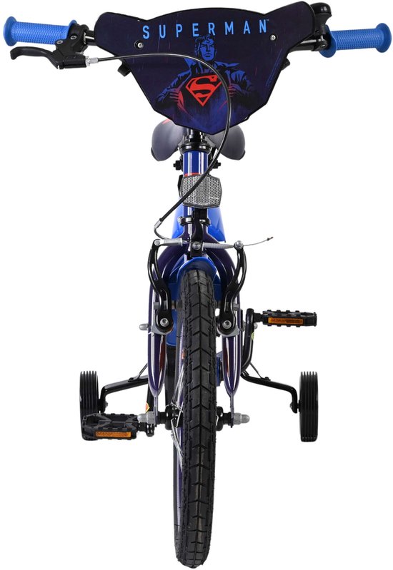 Superman Kinderfiets - Jongens - 16 inch - Blauw van Merkloos — afbeelding 3