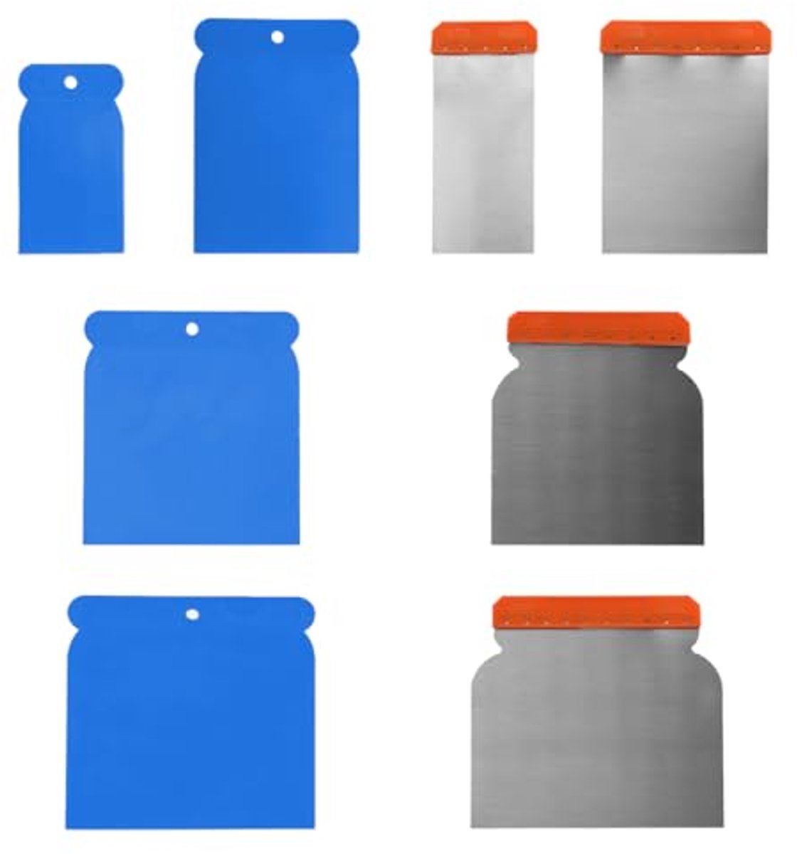 Kunststof spatels voor nauwkeurig werk - Set van 8