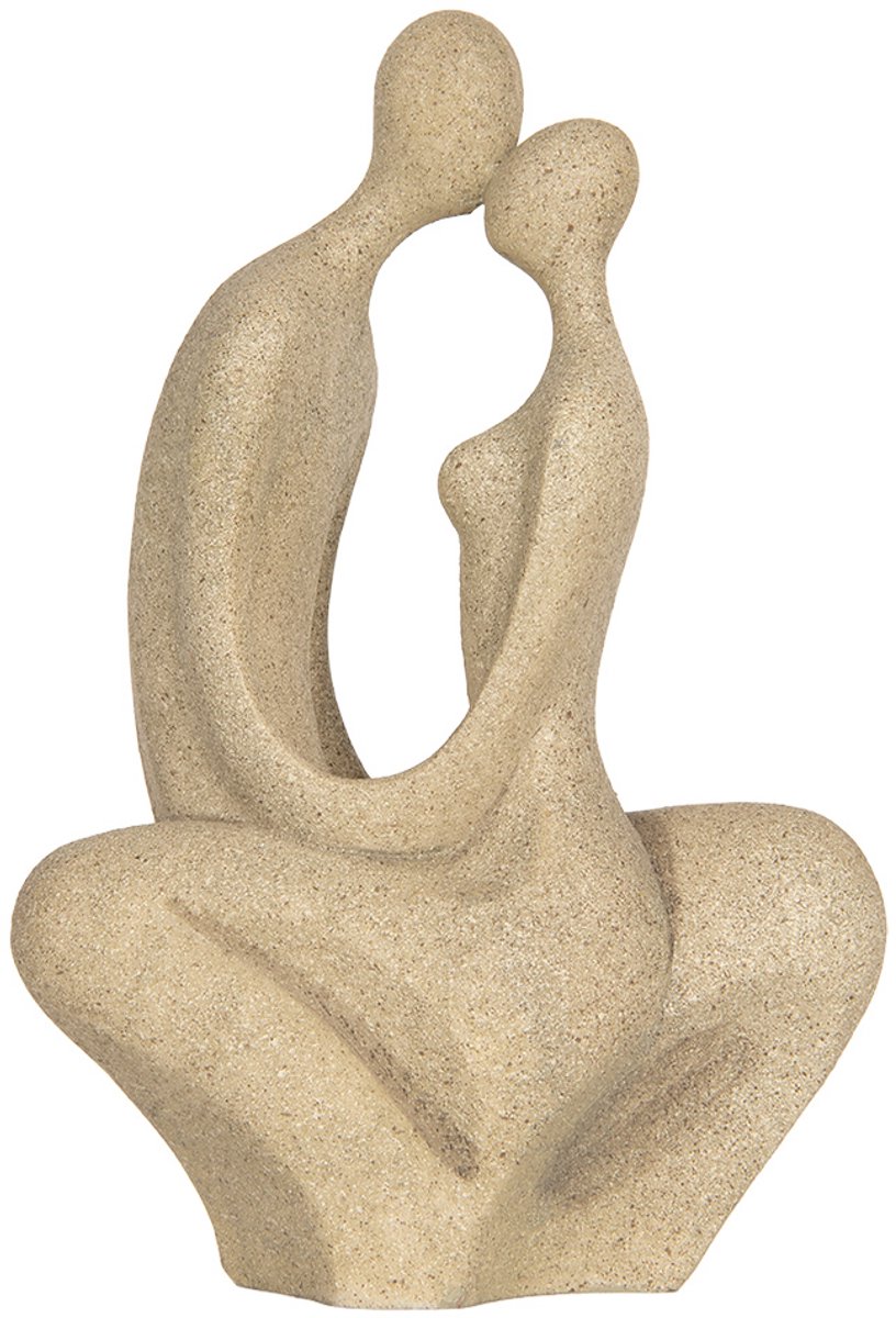Decoratie Beeld 16x8x25 cm Beige Kunststof