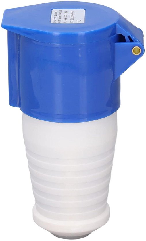 Blauwe industriële stekker en stopcontacten 32A 220V IP44 waterdicht - 3-polig stekker