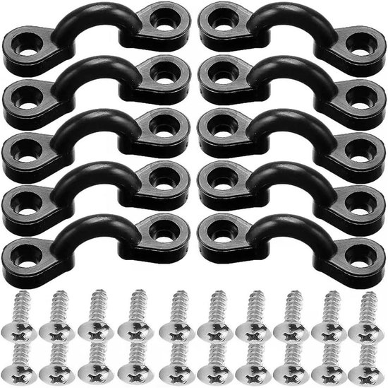 TopHomer Lot De 8 Poignées Transport Kayak Canoë Bateau Avec Corde - Accessoire Nautique Robuste