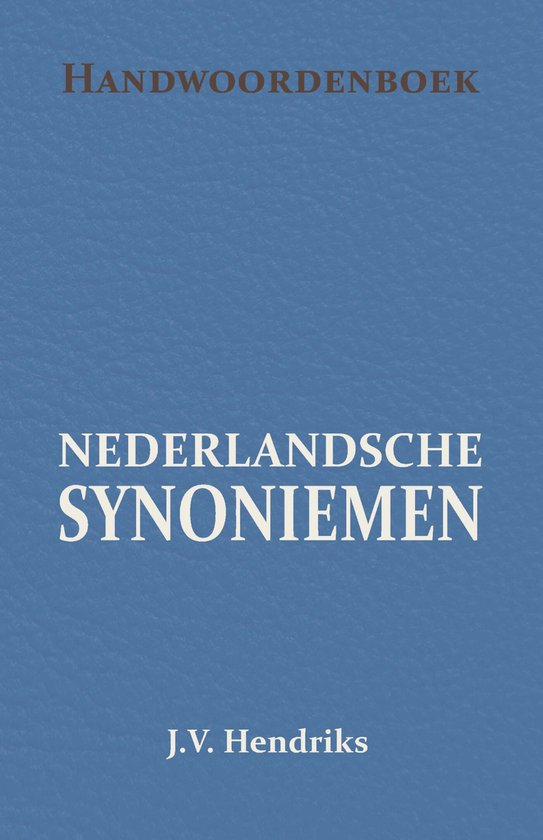 Handwoordenboek van Nederlandsche Synoniemen - cover