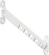 Raamvastzetter en Deurvastzetter 16cm - met Bevestigingsmateriaal - Wit