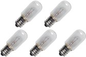Signaallamp E12 24V 5W - 208 mAh - 5 stuks - T16 Gloeilamp Ø16mm - 45mm - 2500K - Dimbaar