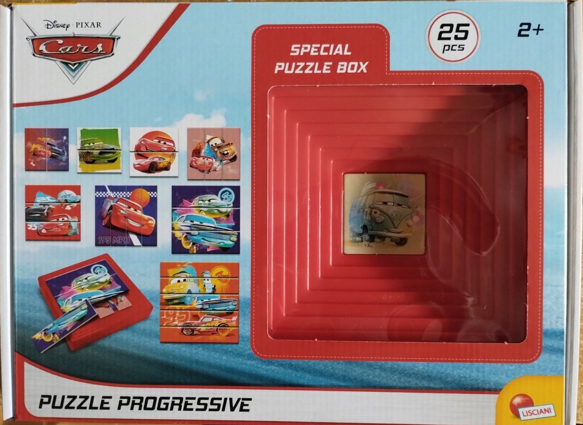 Lisciani Disney Cars Progressieve Puzzels - 25 Stukjes