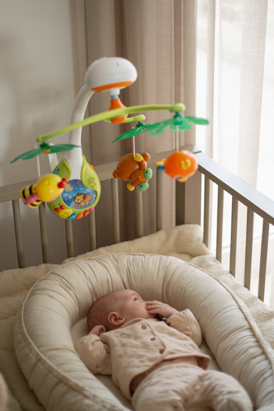 baby-ecoページ ECOTOYS Muziekmobiel Jungle Leaves - Met nachtlampje en 7