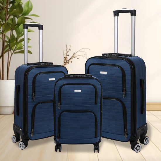 Kofferset, trolley, reiskoffer, check-in bagage, harde koffer met TSA