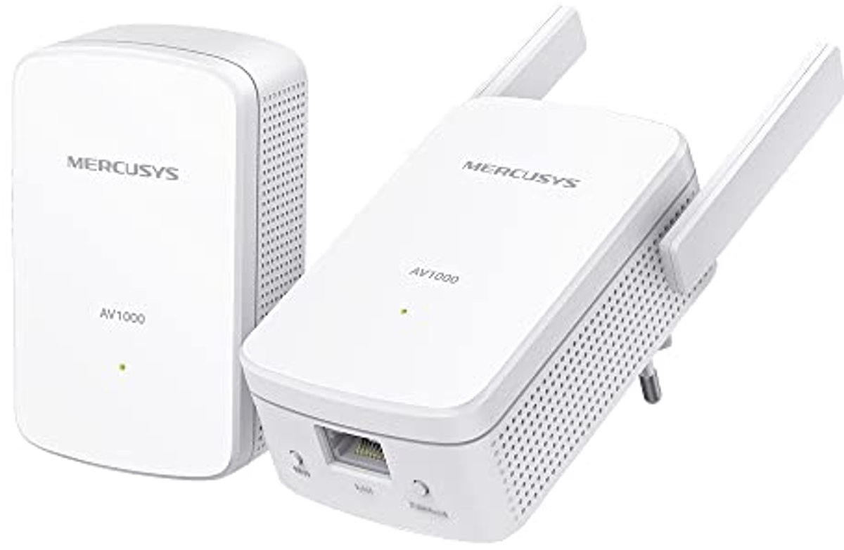 MERCUSYS MP510 Kit, AV1000 Mbps, 300 Mbps op WiFi, 1 Gigabit aansluiting, Plug and Play, HomePlug AV2