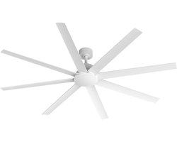 CREATE - Stille plafondventilator van 40W verkrijgbaar in meerdere maten - Wit - Ø183cm - Geen licht - WIND INDUSTRIAL